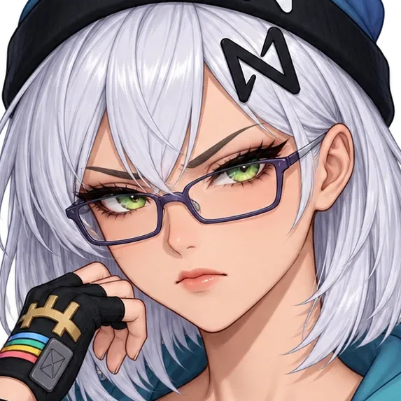 NEAR-chan frowning, unimpressed.
